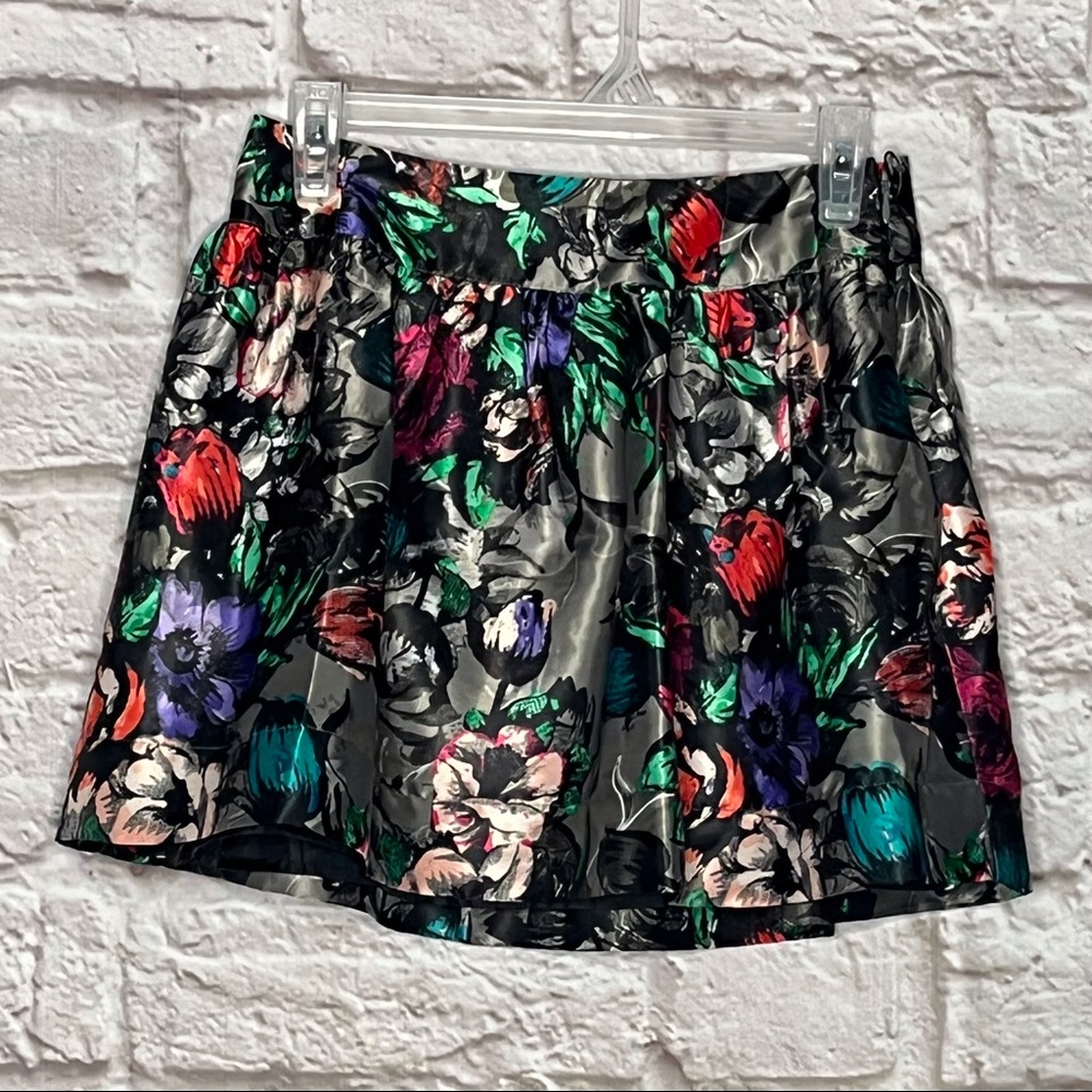 Candie's Skirt Flower Gray Juniors‎ Size 0